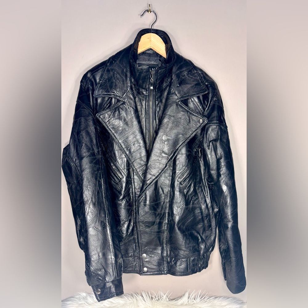 MILAN Leather Bomber Jacket
